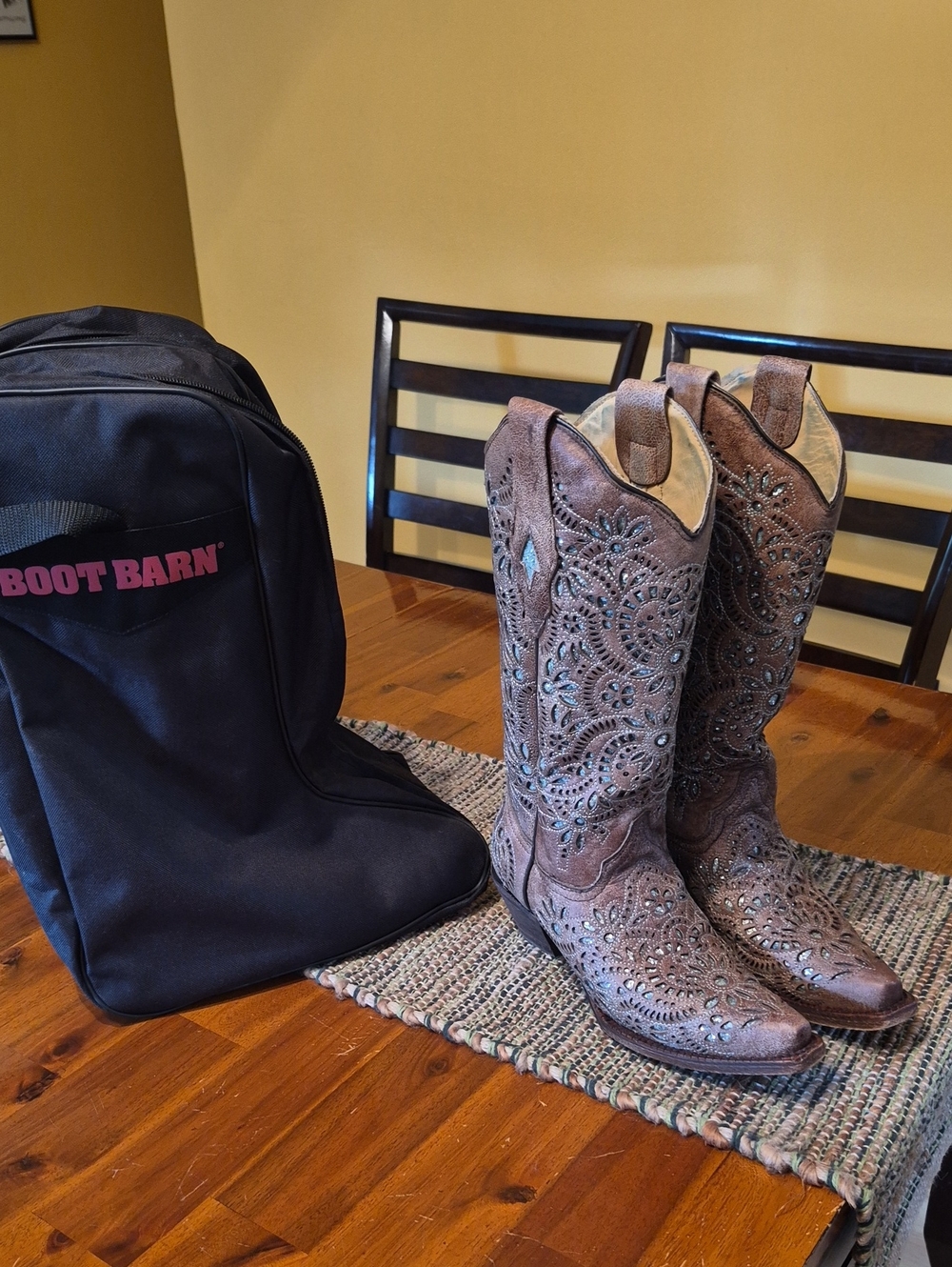 Ladies Corral Leather Cowboy Boots Size 7